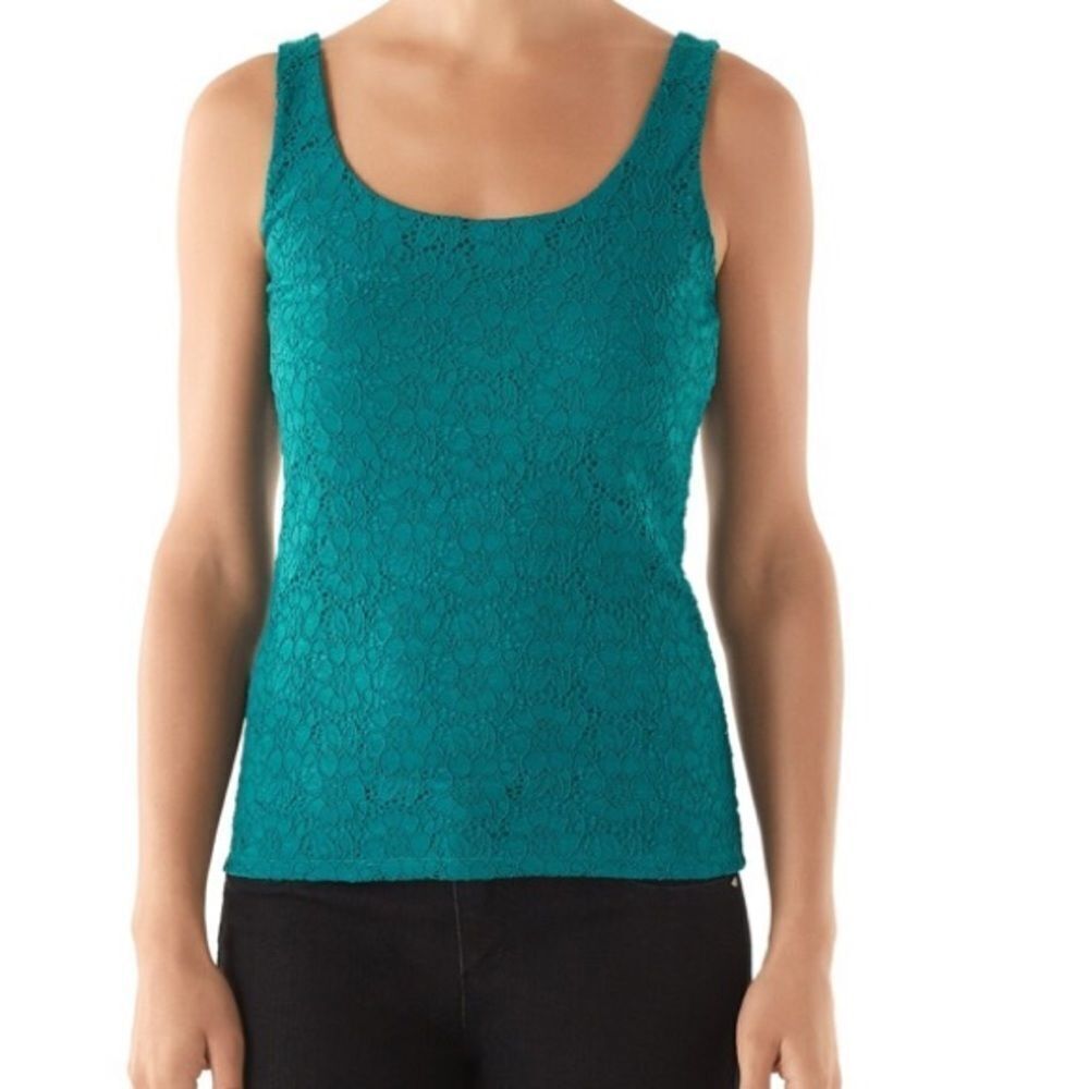 White House Black Market Sz S All Ove Lace Tank